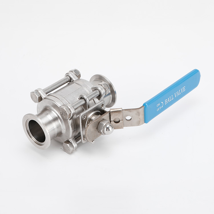 Full package three piece quick installation ball valve